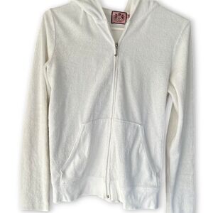 Juicy Couture White Terry Hoodie